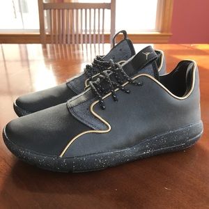 Black and Gold Jordan's